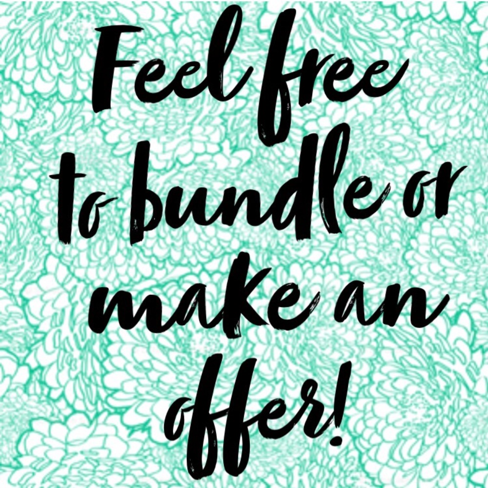 Feel free to bundle or make an offer!